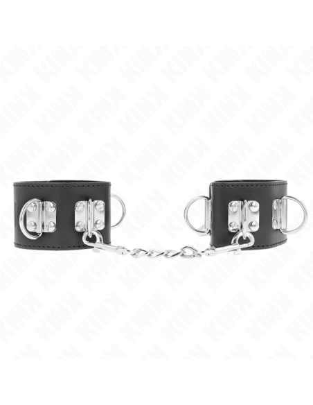 KINK - ĮVAIRIŲ PADĖČIŲ RIEŠO ĮTVARAI SU SPYNA, JUODOS, REGULIUOJAMI, 16–23 CM X 5,5 CM