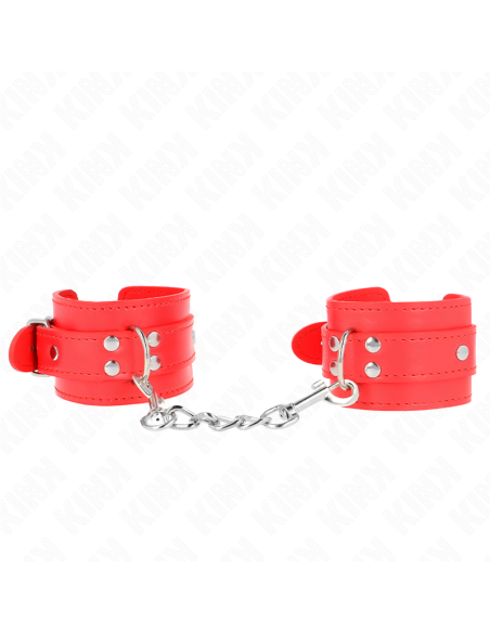 KINK - PAPRASTI RIEŠO ĮTVARAI, RAUDONI, REGULIUOJAMI 20–23 CM X 5,5 CM