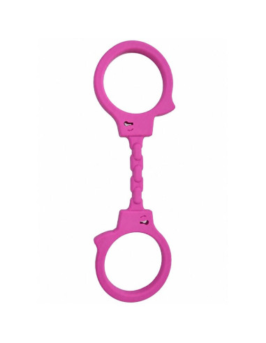 DIABLO PICANTE - SILICONE HANDCUFFS FUCHSIA