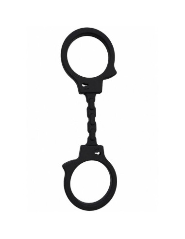 DIABLO PICANTE - SILICONE HANDCUFFS BLACK