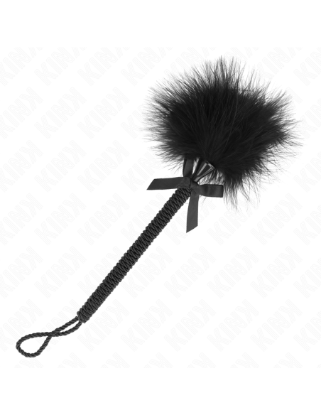 KINK - NAILONINIS VIRVĖS LAZDELĖ SU KUTENANČIOMIS PLUNKSNŲ IR JUODU LANKU, 25 CM