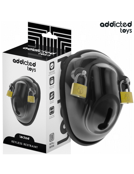 ADDICTED TOYS LOCKED - KEYLESS RESTRAINT PENIS CAGE 11.5 CM
