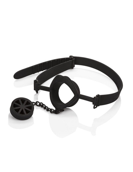 CALEXOTICS - SCANDAL GAG WITH BLACK SILICONE PLUG