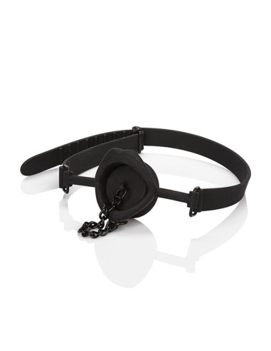 CALEXOTICS - SCANDAL GAG WITH BLACK SILICONE PLUG