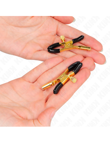 KINK - GOLD NIPPLE CLAMPS 6 CM