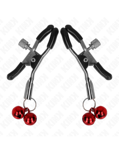 KINK - DOUBLE BELL NIPPLE CLAMP RED 6 CM 2