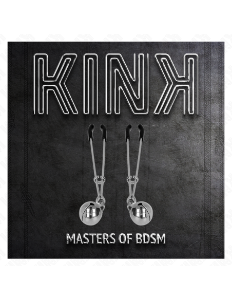 KINK - PLONI SPENELIŲ SPAUSTUKAI SIDABRINĖS 7 CM