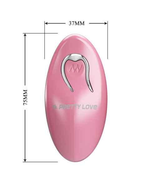 PRETTY LOVE – CAILEY spenelių laikikliai, 10 vibracijų, su nuotolinio valdymo pultu, rožiniai
