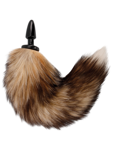DARKNESS - NATURAL TAIL WITH SILICONE ANAL PLUG 10 CM