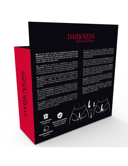 DARKNESS - PANTIES WITH PLUG AND INTERCHANGEABLE DILDO