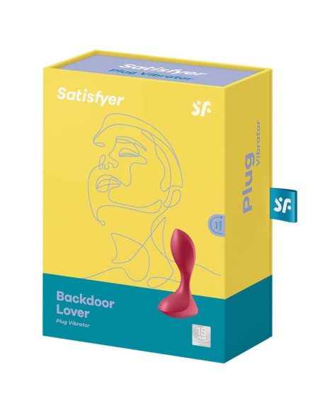SATISFYER - BACKDOOR LOVER VIBRATING PLUG RED
