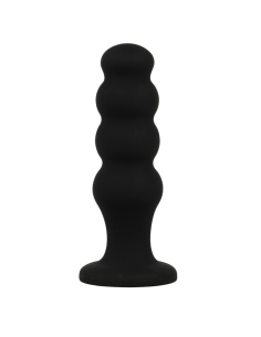 BLACKandSILVER - SCOTT PREMIUM SILICONE ANAL PLUG BLACK 2