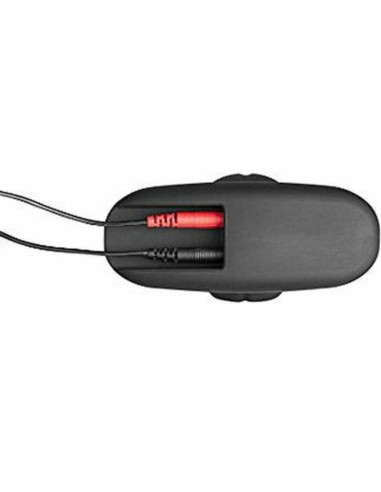 ELECTRASTIM - didelis silikoninis juodas supamasis antgalio kamštis