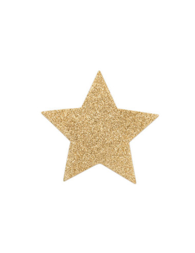 BIJOUX - INDISCRETS FLASH GOLDEN STAR NIPPLE COVERS