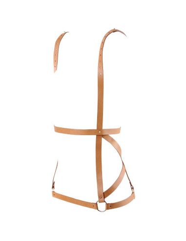 BIJOUX - INDISCRETS MAZE HARNESS DRESS SHAPE BROWN