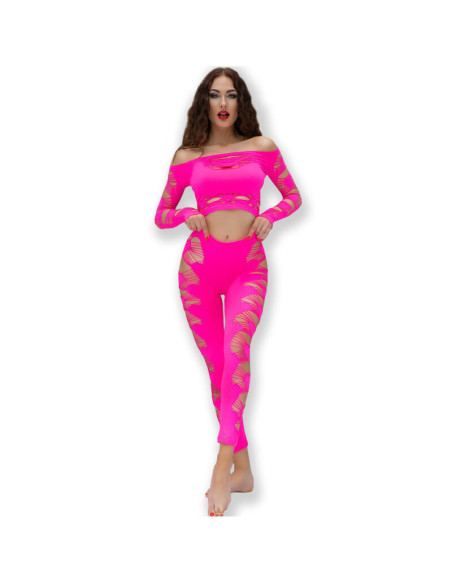 CHILIROSE - CR 4632 VIRŠUTINĖ IR KELNĖS FUKSIJOS SPALVOS S-L