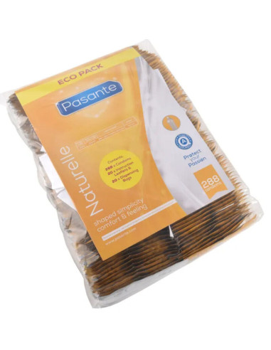 PASANTE - PREzervatyvai ECO PACK NATURELLE BAG 288 Vnt