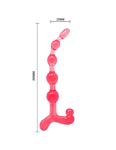 BAILE - BENDY TWIST RED ANAL BALLS