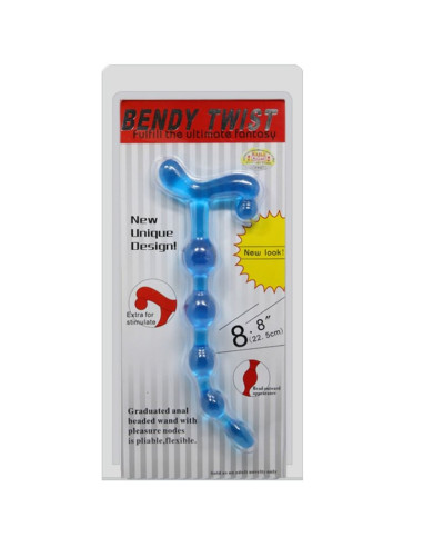 BAILE - BENDY TWIST BLUE ANAL BALLS