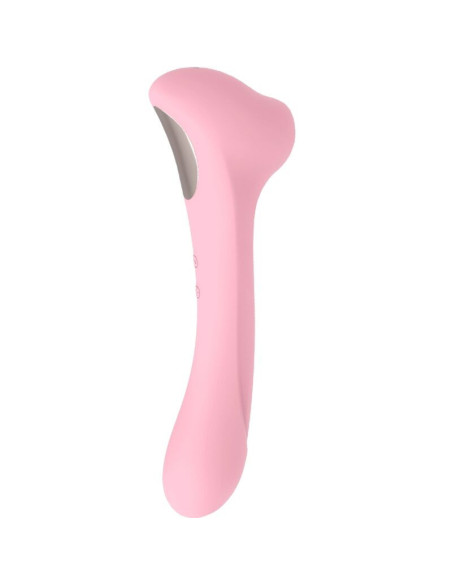 FEMINTIMATE - DAISY MASSAGER SUCTION AND VIBRATOR PINK
