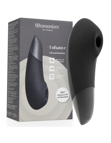 WOMANIZER - ENHANCE KLITORIO STIMULIATORIAUS JUODAS