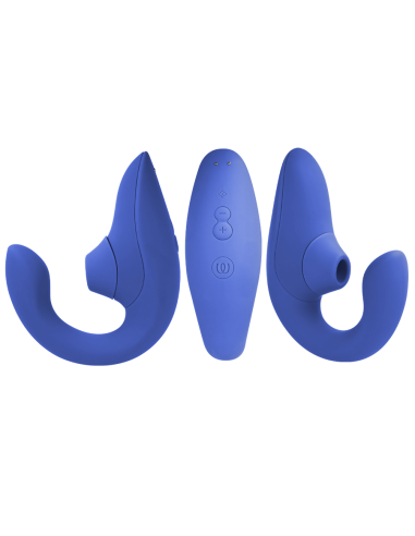 WOMANIZER - BLEND RABBIT VIBRATOR STIMULATOR VIBRANT BLUE