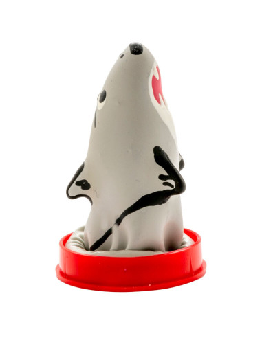 CONDOMERIE – RANKOMIS PIEŠYTI NAUJIENOS PREZERVATYVAI „SHARK“ MODELIS, 1