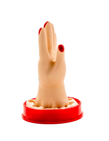CONDOMERIE – RANKOMIS PIEŠYTI NAUJIENOS PREZERVATYVAI, RANKŲ MODELIS 1