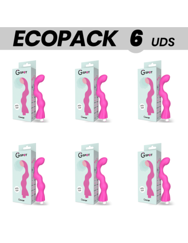 ECOPACK 6 VIENETAI - G-SPOT GEORGE VIBRATORIUS POINT G ROŽINIS KIŠENĖLIS