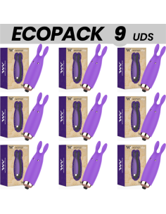 ECOPACK 9 UNITS - WOMANVIBE BUGSY RABBIT SILICONE STIMULATOR