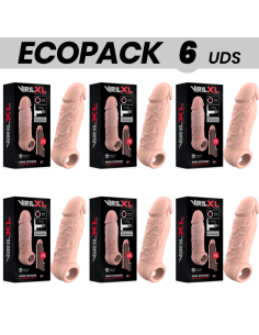 ECOPACK 6 UNITS - VIRILXL LIQUID SILICONE PENIS EXTENSION V7 NATURAL