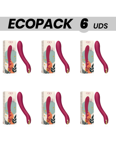 ECOPACK 6 UNITS - CICI BEAUTY PREMIUM SILICONE G-SPOT VIBRATOR
