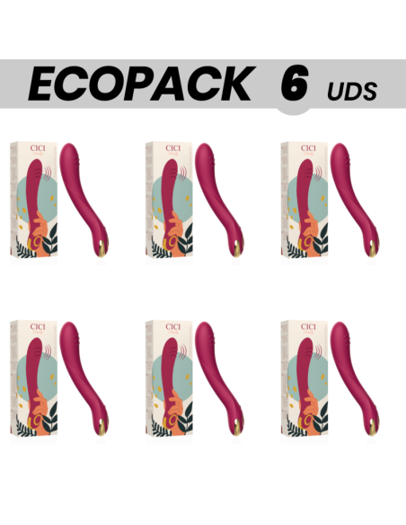 ECOPACK 6 UNITS - CICI BEAUTY PREMIUM SILICONE G-SPOT VIBRATOR