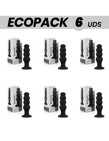 ECOPACK 6 VIENETAI - BLACKandSILVER SCOTT ANALINIS KAIŠTELIS PREMIUM SILICONE BLACK