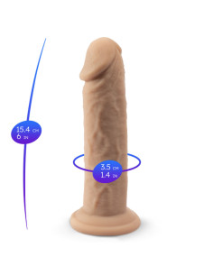 SILEXD - REALISTIC PENIS MODEL 2 PREMIUM THERMOREACTIVE SILICONE 15.4 CM