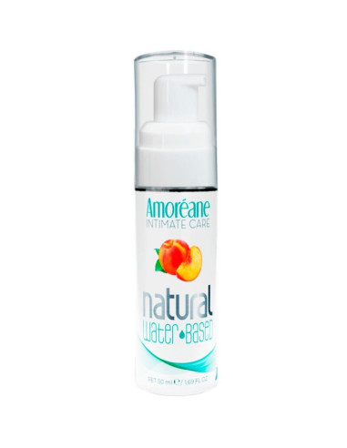 AMOREANE - VANDENS PAGRINDU PAGAMINTAS LUBRIKANTAS PERSIKŲ SKONIO 50 ML