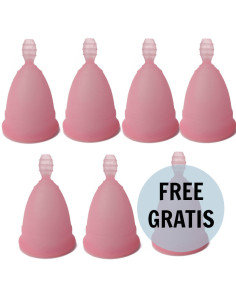 NINA KIKÍ - ROŽINIS MENSTRUACINĖ TAURELĖ, S DYDIS, 6, 1 NEMOKAMAI