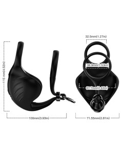 ARMONY - MANTA SCROTUM VIBRATOR RING BLACK 2