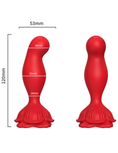 ARMONY - PINK VIBRATOR and ANAL PLUG REMOTE CONTROL RED