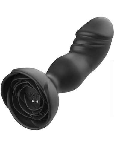 ARMONY - EXTREME A BLOOM ROSE VIBRATOR and ANAL PLUG REMOTE CONTROL BLACK