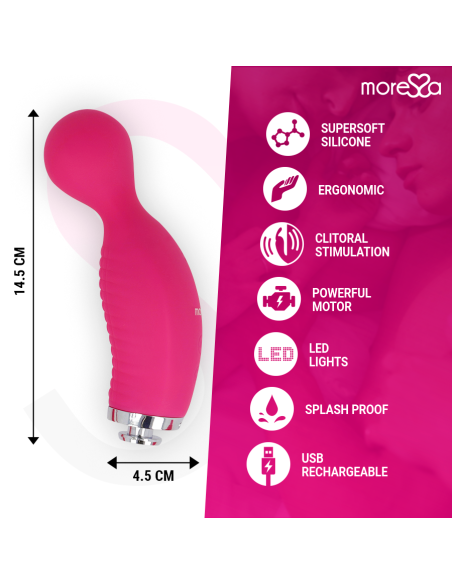 MORESSA - KIRK DUO SUCTION DAUGIAFUNKCIS MASAŽUOJAMASIS ĮKRAUNAMAS PREMIUM KLASĖS SILIKONIS