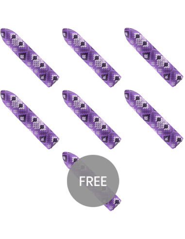 CUSTOM BULLETS - ĮKRAUNAMOS GYVATĖS SPALVOS VIOLETINĖS MAGNETINĖS 10 INTENSYVUMŲ 6 1 NEMOKAMAI