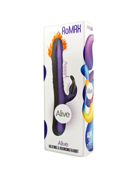 ALIVE - ROMAX VIBRUOJAMAS TRIUŠIO SILIKONINIS VIOLETINIS