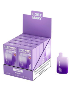 LOST MARY - (EXHIBITOR PROFESSIONAL PACK -10 UNITS) BM600 NICOTINE VAPER 2 DISPOSABLE GRAPE