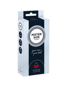 MISTER SIZE - PREZERVATYVŲ DYDIS XL 60 MM (10 VIENETŲ)