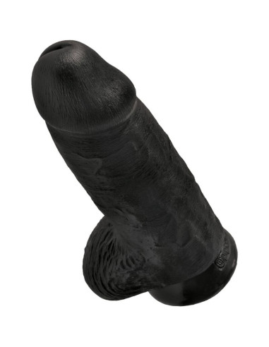 KING COCK - APSULA REALISTIŠKA VARPA 23 CM JUODAS