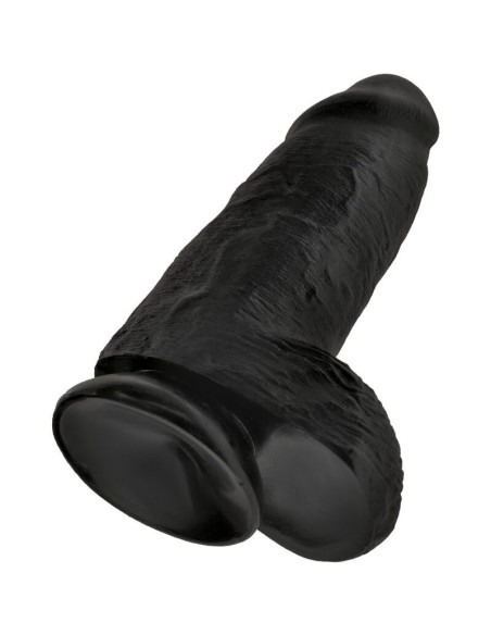 KING COCK - APSULA REALISTIŠKA VARPA 23 CM JUODAS