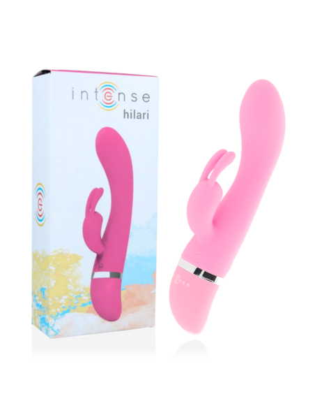 INTENSE - JUOKINGAS ROŽINIS SILICON LUXE VIBRATORIUS