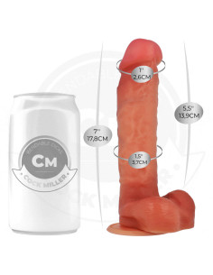 COCK MILLER - HIPERREALISTINIS ARTIKULIARIAI LIEKNAMAS DILDO 17,8 CM 2