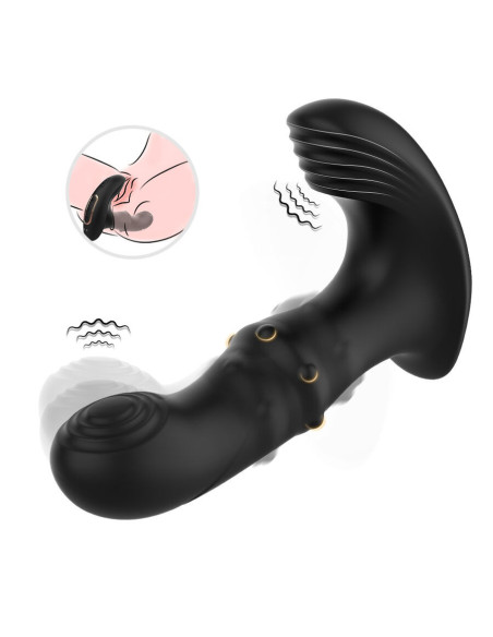 ARMONY - ANALINIS PROSTATOS VIBRATORIUS SU NUOTOLINIO VALDYMO VALDYMU, JUODAS